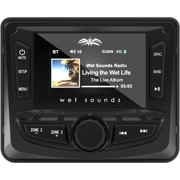 Wet Sounds | WS-MC-2 | AM/FM/Weather Band Tuner with RBDS and SiriusXM-Ready