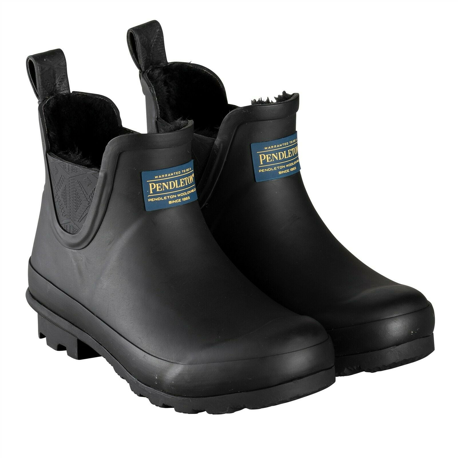 PICK SIZE BLACK 8R_12 Pendleton Women's Classic Rubber Boots Rain Boots 