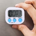 thumbnail image 4 of Temporizador de cocina digital con potente imán, cuenta atrás y cuenta atrás electrónica, alarma sonora, sin pilas (blanco), 4 of 7