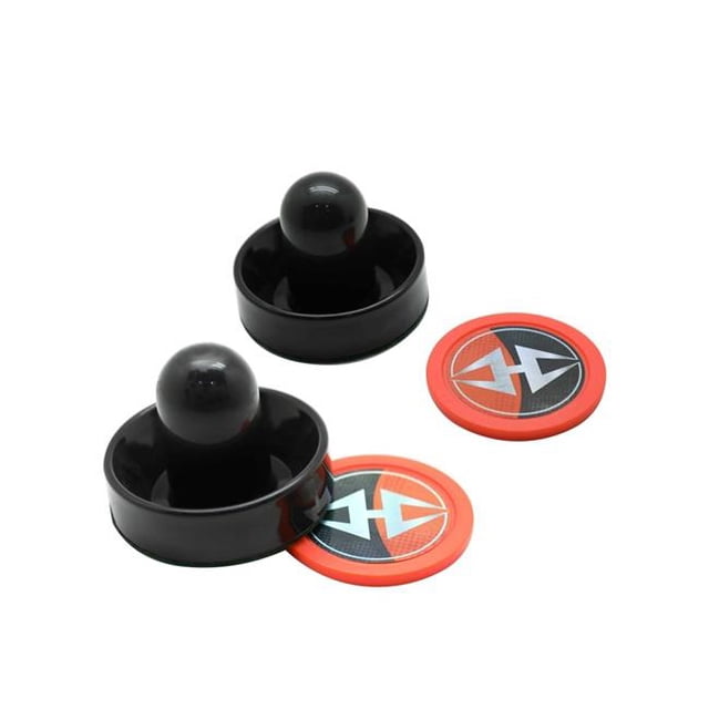 Jeu de Rondelles de Hockey Aérien de 3 Po et 2,5 Po&44; Orange & Noir