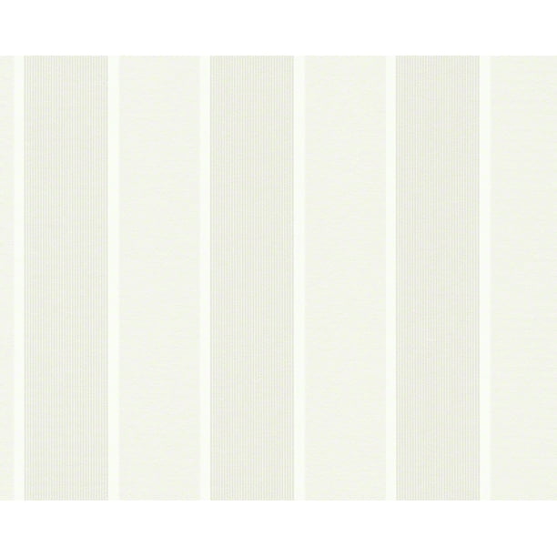 Metropolis - Rouleau de Papier Peint Blanc Uni à Rayures Graphiques Urbaines