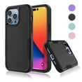 thumbnail image 1 of TakFox For Apple iPhone 14/14 Pro/14 Plus/14 Pro Max Case,Full Body Heavy Duty Shockproof Hybrid Dual Layer Rubber Drop Protection Rugged Cover,Black, 1 of 7