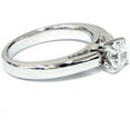 thumbnail image 2 of Pompeii 1 ct Round Cut Solitaire Diamond Cathedral Heavy 5g Engagement Ring White Gold, 2 of 2