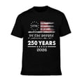 thumbnail image 2 of Men's 250 Anniversary USA Shirt 250th Independence Day Freedom T-Shirt Crewneck Pullover Tops Short Sleeve Shirts America Patriotic Falg Tee, 2 of 7