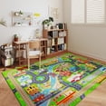 thumbnail image 4 of ASPILLOW Kids Rug, City Map Educational Children’s Play Mat for Kids Room Bedroom Room Decor, Play Mat Carpet for Kid Toy Cars,4x5ft, 4 of 9