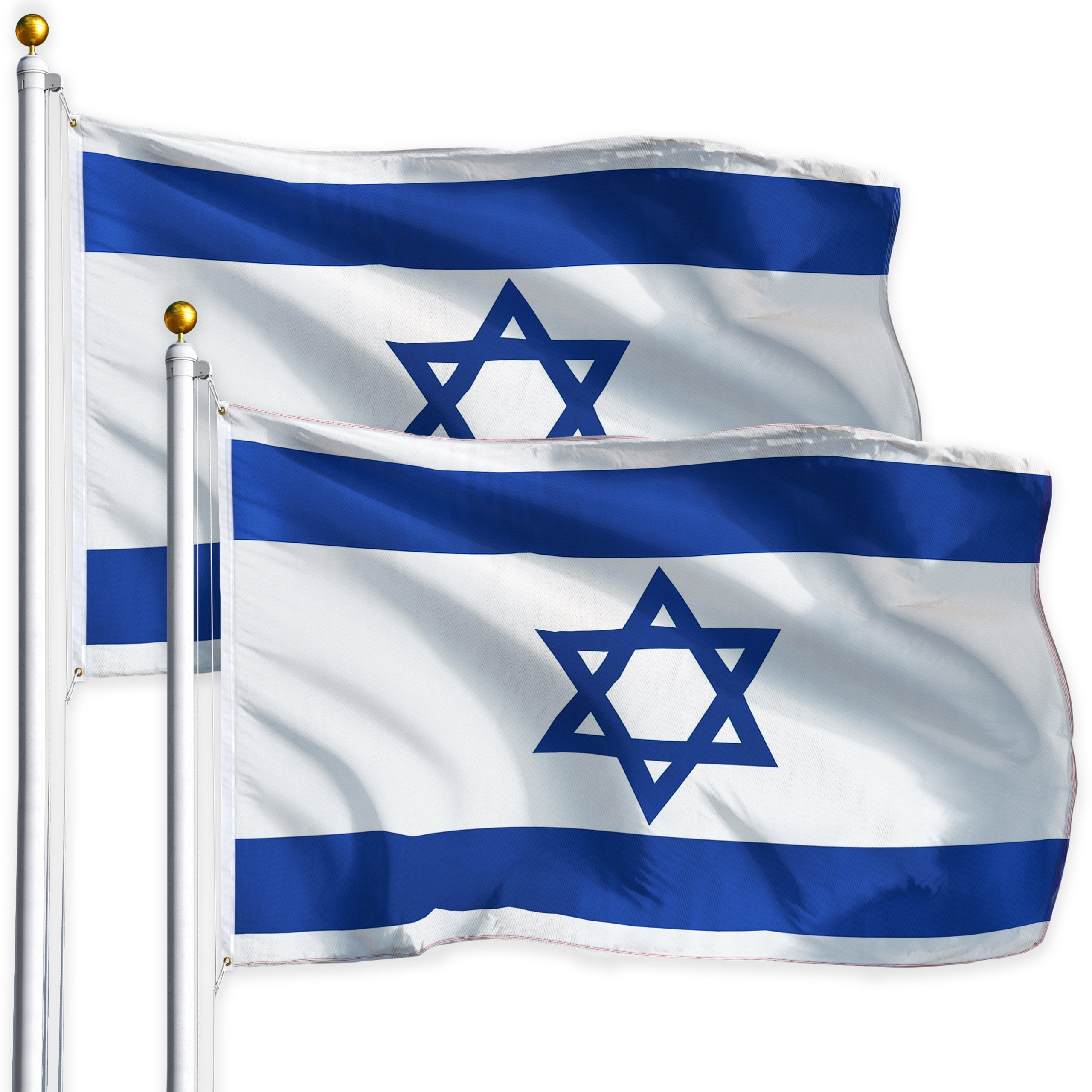 3x5 UltraBreeze Israel Polyester Flag Israeli Country Banner Jewish Pennant 
