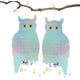 thumbnail image 1 of Espantapájaros, repelente de palomas, forma de búho, reflectante luminoso (16*8 pulgadas), paquete de 4 antipalomas con campana antipájaros, 1 of 4