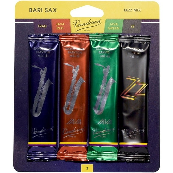 Vandoren Baritone Saxophone Jazz Reed Mix Strength 3