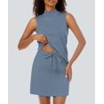 thumbnail image 4 of Set de falda Casly Lamiit para mujer, ropa de tenis de verano, azul, XL, 4 of 7