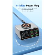 Wireless Charging Stand with Cable and Charger Magnetic wireless fast charging base, multifunctional interface charger