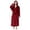 Deep Red_#01, variant on Sewkxo Mens Robes with Hood Flannel Fleece Bathrobe Full Length Plush Robe Coat Soft Warm Fleece Shower Spa Long Robe,Purple XL