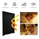 thumbnail image 5 of Paquete de 2 persianas enrollables opacas, sin necesidad de taladrar, temporales, inalámbricas, de tela plisada con filtro de luz para ventanas interiores, fáciles de cortar (negras, 91 cm de ancho x, 5 of 8
