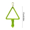 thumbnail image 3 of 6.69 x 6.69 x 0.79 inch Bird Cage Rope Sway Perch with Soft Ring Bed for Small to Medium Birds Gnaw Resistance Toys for Budgie Canary Parakeet (Green), 3 of 6