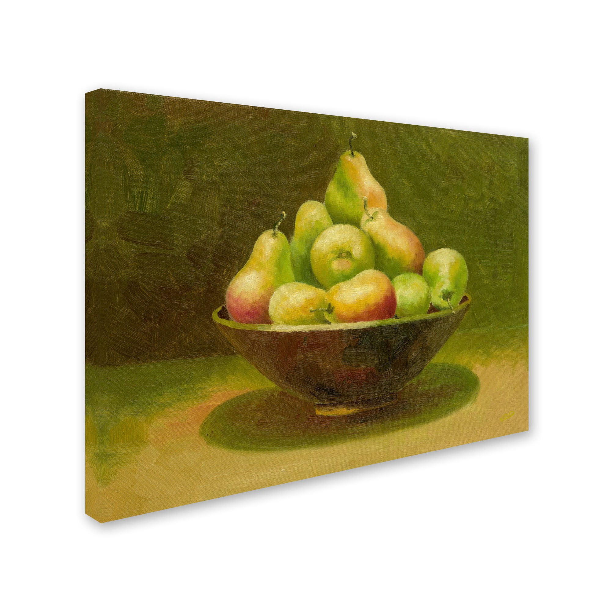 Trademark Fine Art "Still Life with Pears" Canvas Art by Rio
