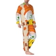 thumbnail image 2 of Lsque Hello Fall Gnomes 1 Pattern Long Sleeve Pajama Set for Men - Soft 2-Piece Sleepwear and Loungewear Set with Pockets, Comfy Nightwear-Medium, 2 of 7