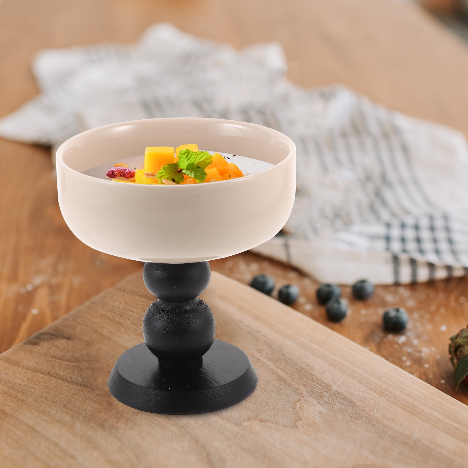 Wooden Dessert Bowl for Ice Cream and Pudding - Stylish, Cup for Serving