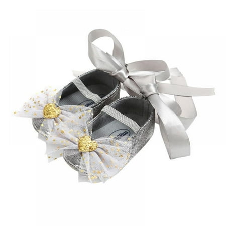 

Baby Girls Princess Shoes Bow Tie Princess Shoes Bow Tie Strap Shoes Soft-soled Shoes Toddler Shoes