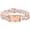 001-Pink, variant on Metal Buckle Dog Collar with Dedals, 3-Size Comfortable Adjustable Cotton Dog Collar for Small, Medium, Large Male Female Dogs (Foliage, L(15-23in))
