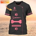 thumbnail image 1 of Camiseta de moda de verano para hombre, camisa con nombre impreso en 3D, ropa informal Unisex, uniforme de aseo, DW147Adult size L Gao Jinjia LED, 1 of 2