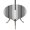 Gray, variant on Round Outdoor Tablecloth with Umbrella Hole and Zipper, Lake Blue Stripes Tablecloth with Elastic Waterproof, Minimalist Abstract Vertical Lines Patio Table Covers for 55" - 60" Picnic Pool Tables