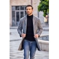 thumbnail image 5 of COOFANDY Mens Ribbed Slim Fit Knitted Pullover Casual Turtleneck Sweater, 5 of 10