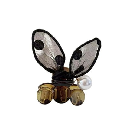 

Kiplyki Cute Polka Dot Lace Three-dimensional Rabbit Ears Clip Bangs Broken Hair Clip