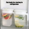 thumbnail image 6 of Darzheoy Fridge Door Water Pitcher with Handle BPA Free Plastic Pitcher with Flip Top Lid for Hot/Cold Lemonade Juice Beverage Jar Ice Tea Kettle, 1800 ML, 6 of 8