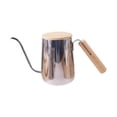 thumbnail image 3 of Hervidor de café de cuello de cisne con asa, pico largo y estrecho, portátil, para verter café Espejo plateado de 350 ml., 3 of 9