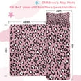 thumbnail image 5 of Pink and Black Of Leopard Print Toddler Nap Mats for Kids Preschool,Sleeping Mat Bag or Kids,Toddler Sleeping Bag,Toddler Nap Mat or Daycare, 5 of 6