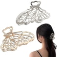 thumbnail image 1 of Pinzas para el cabello YONGSHENG de mariposa antideslizantes 2 piezas metal, 1 of 3