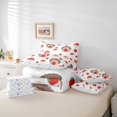 thumbnail image 5 of Erosebridal Red Mushroom Strawbrary Bedding Sets Full Size,Cute Hedgehog Comforter Sets with Sheets,Animal Print Bed in a Bag Full Size,Ultra Soft Room Decoration Reversible,7pcs, 5 of 6