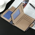 thumbnail image 3 of serony Men Wallets Card Holder Short Coin Pocket Zipper Purse Wallet Large Capacity Safe Multi-Function For Business Male Blue, 3 of 9