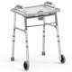 thumbnail image 1 of Andador Loyoda para personas mayores, ligero, compacto, plegable, con bandeja, altura ajustable, soporta hasta 169 kg, apto para FSA/HSA, color negro/azul (andador con bandeja), 1 of 5