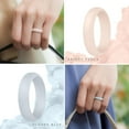 thumbnail image 5 of Women'S 5.5Mm Wide 2Mm Thick Silicone Wedding Rings Rubber Bands,Variety Multipack 1-7, 5 of 6