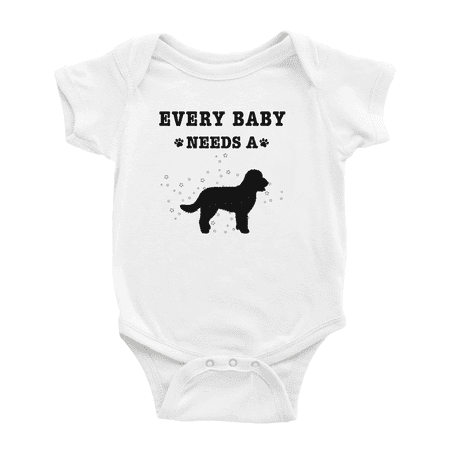 

Every Baby Needs A Barbet Dog Cute Baby Jumpsuits For Boy Girl 0-3 Months