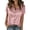 Pink, variant on BiZtdJrK Satin Button Down Shirts for Women Lapel Short Sleeve Dressy Casual Blouses Business Work Dress Shirt with Chest Pocket Black S