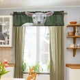 thumbnail image 4 of Coolnut Cute Lamb Windows Valance Curtains, Double Layer Short Blackout Window Topper Treatment for Bathroom,Kitchen,Living Room,Cafe Decor,54x18Inch,only 1 Panel, 4 of 6