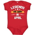 thumbnail image 3 of Inktastic Legends Are Born in April Boys or Girls Baby Bodysuit, 3 of 5