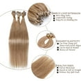 thumbnail image 3 of SEGO Micro Loop Real Thick Human Hair Extensions 100 Strands Invisible Micro Ring Beads Remy Thick Hair, 3 of 8