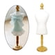 thumbnail image 3 of Doll Display Holder Maniquí Modelo Stand Accesorios con Base de forma forma forma Forma Maniquí Femenino para Mascotas Exhibición Amarillo Salvador perchas para muñecas, 3 of 10