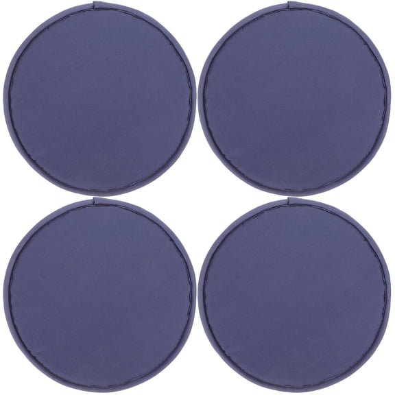 AURARMLET 4-Pack Navy Round Cushion Pads, Comfortable Seat Mats for Stadium, Park, Outdoor and Home Use