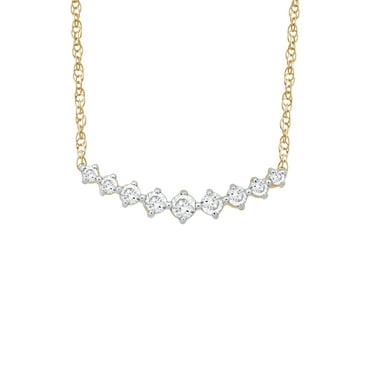 Brilliance Fine Jewelry 10KT Yellow Gold 1/5ct diamond Fashion Necklace
