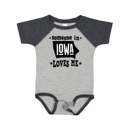 

Inktastic Someone in Iowa Loves Me Souvenir Gift Baby Boy or Baby Girl Bodysuit