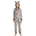 thumbnail image 2 of HYwys Christmas Family Matching Reindeer Hooded Onesie Pajamas Jumpsuit Zipper Pjs for Adult Kids Baby, 2 of 7