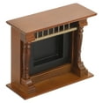 thumbnail image 3 of FRCOLOR Cheminée Décorative Modèle Maison de Poupée Cheminée en Bois Mini Maison Mobilier Miniature, 3 of 4