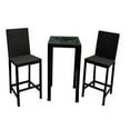 thumbnail image 1 of AZ Patio Heaters AW-226B Bar Height Bistro Set- Dark Brown Wicker, 1 of 1