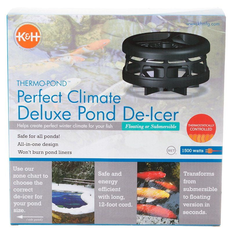 K & H  Thermo-Pond Perfect Climate DELUXE Pond DE-ICER & Heater--1500 W---new 