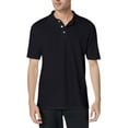 thumbnail image 2 of TQWQT Black Polo Shirt Woman Short Sleeve Polo Shirts Summer Button Down Collared Tops Casual Loose Moisture Wicking Golf Shirts M, 2 of 4
