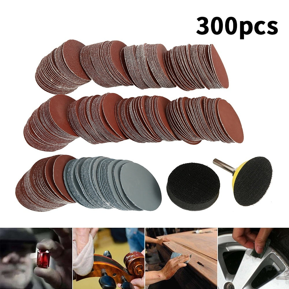 80-3000 Grit 3" Sanding Discs Polishing Pad Hook Loop Sandpaper Abrasive Paper 