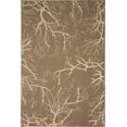 thumbnail image 1 of Unique Loom Botanical Collection Tapis Intérieur et Extérieur Abstrait Pictural Transitionnel, 6 x 9 Pieds, Brun/beige, 1 of 2